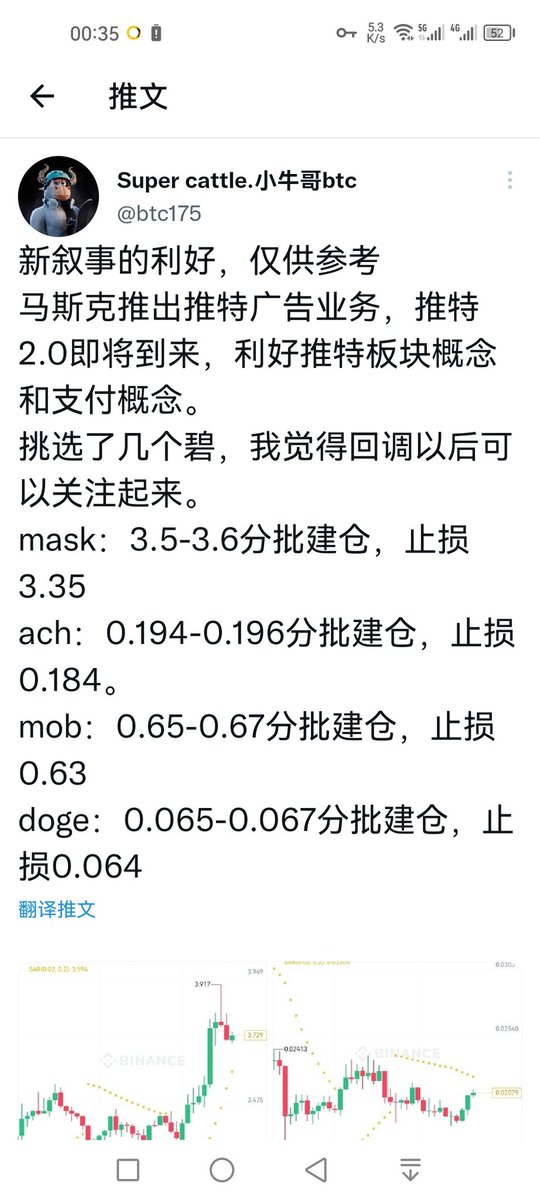 btc769's tweet photo. mob昨天讲的0.65-0.67，这不是安排上了，小20个点有了，准备分批慢慢出。 https://t.co/XtFdNzDG9Z