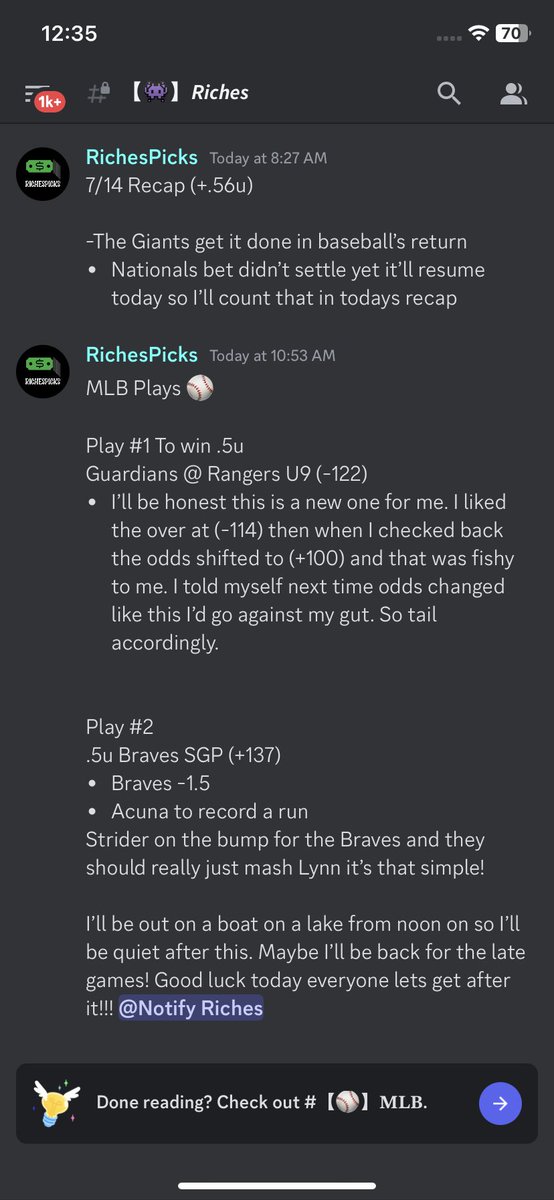 bigdogintel's tweet photo. New source - RichesPicks

More plays in Telegram: https://t.co/PPwZCHfi2S…

#gamblingtwitter #capperspicks #cappersleaked #cappersfree https://t.co/thK3yR1DbC