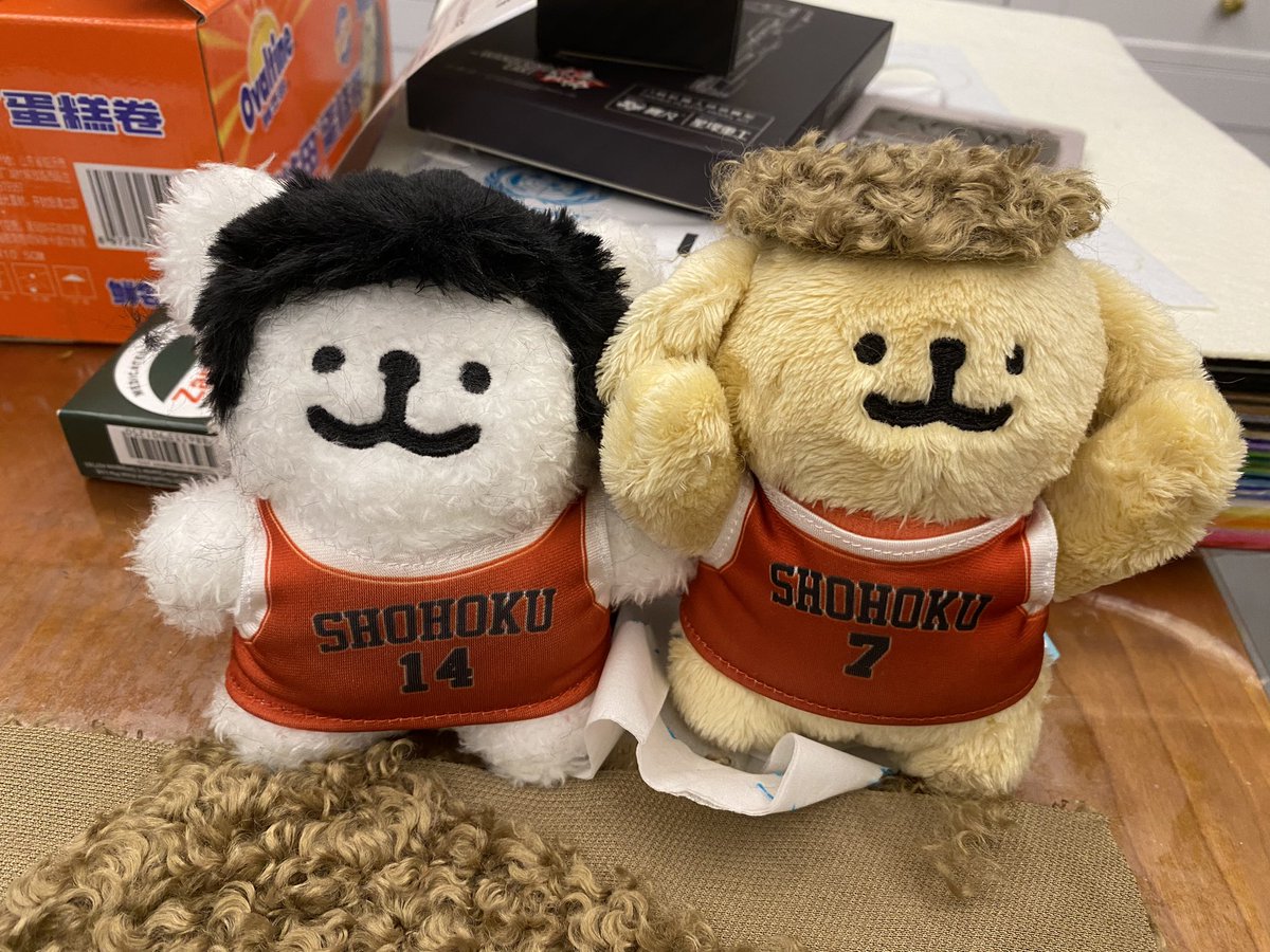 ibelcz's tweet photo. 尝试了自制毛毛三井头发，正面版型很满意，明天继续研究背面
#SLAMDUNK https://t.co/FFVSgCfjAI