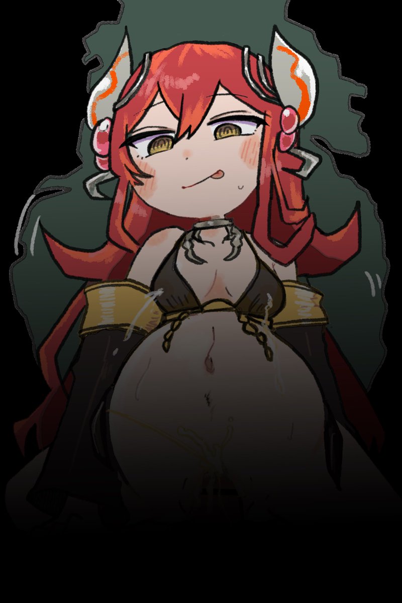 「ワルノリさんのコミッション「遊戯王OCGのアロメルスの蟲惑魔と一対一のボテ腹中出」|ワルノリのイラスト