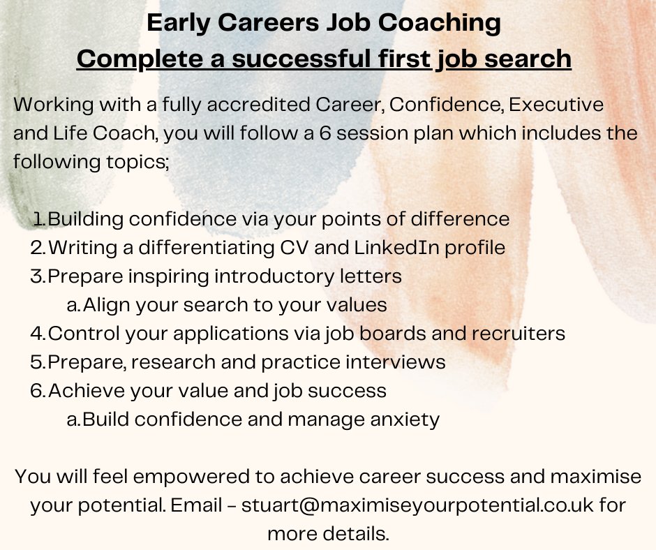 Looking for your first job, join our Early Careers Programme. 
94% of our coachees achieve interviews within 8 weeks. Success is achieved using a strategy centred on achievements and points of difference. This unique approach yields significant success.   
#graduation2023