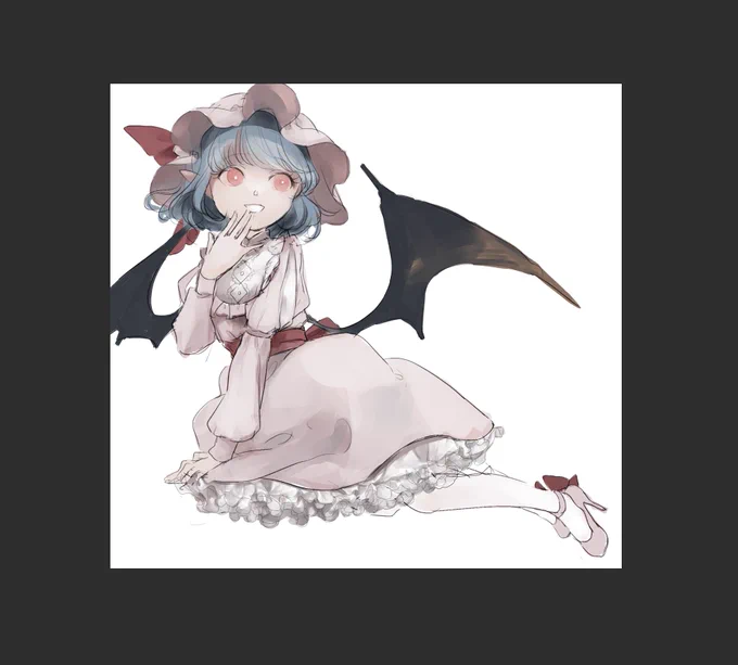 ぼやけた色で描いてると落ち着く〜〜〜