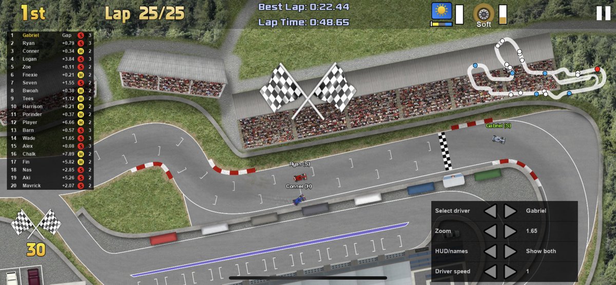 NorstappenSim's tweet photo. @ffcgm4306 @Conner_MV33 @ffcgm4306 WINS THE BELGIAN GRAND PRIX AS @Conner_MV33 HOLDS ONTO P2 IN THE DYING STAGES https://t.co/sXDk2wEM0x