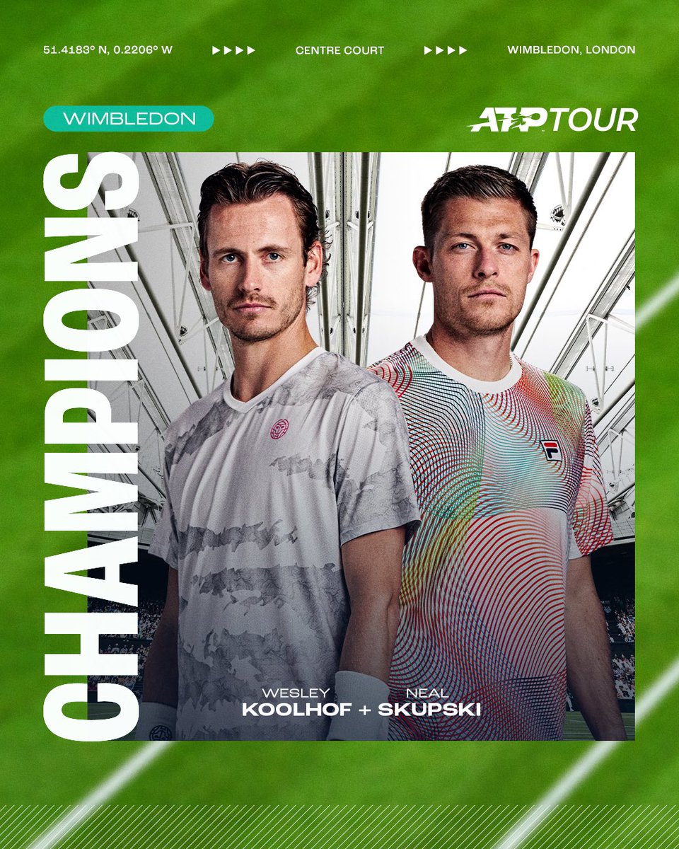 🏆 CHAMPIONS 🏆

🇳🇱 <a href="/wesleykoolhof/">Wesley Koolhof</a> &amp; <a href="/nealskupski/">Neal Skupski</a> 🇬🇧 are the last men standing!

<a href="/Wimbledon/">Wimbledon</a> | #Wimbledon
