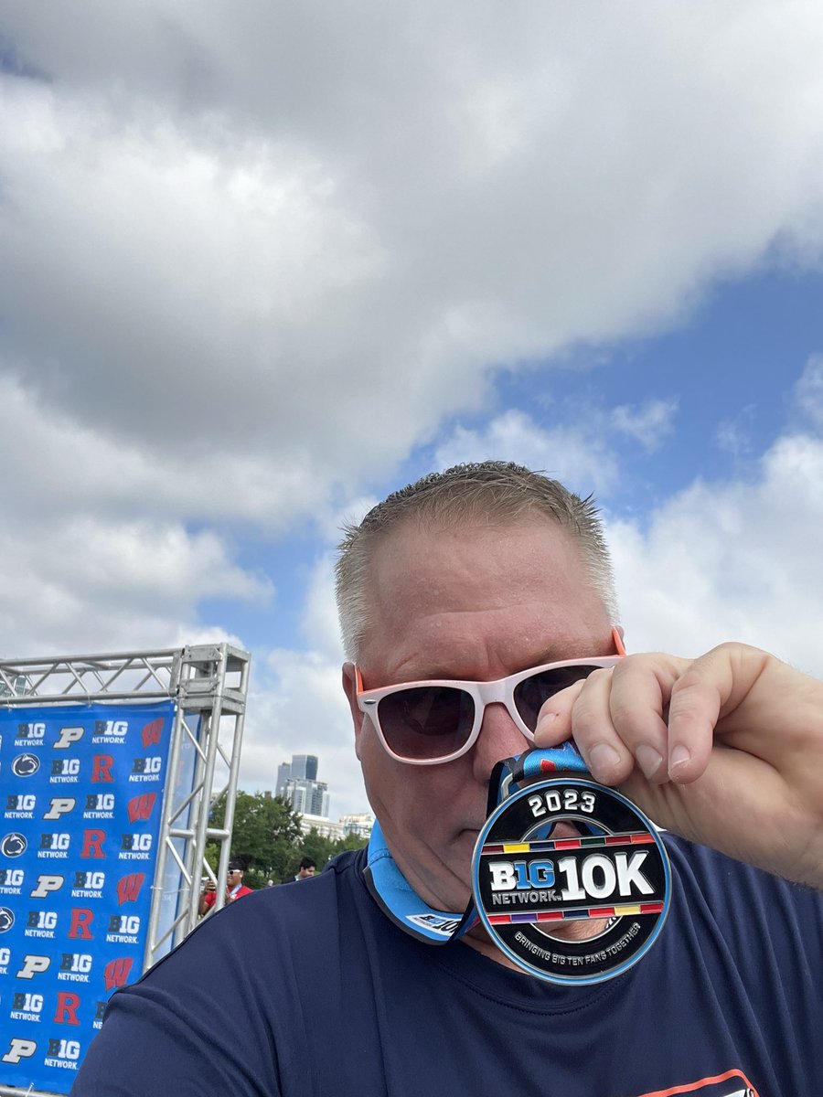 Pre and post race for the B1G105K race in Chicago 🙂 Good times for Big Ten fans 🙂