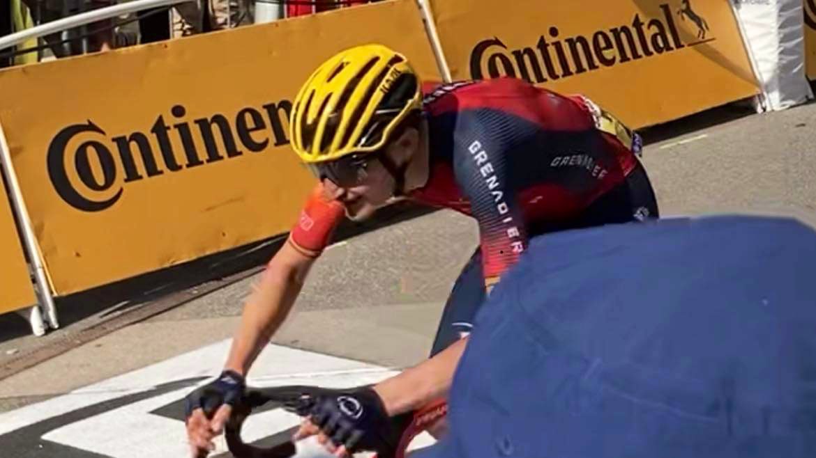 soozworld's tweet image. Don’t know about you but I was on the edge of my sofa watching the @LeTour - my cousin is there watching at the finish! #Morzine #Stage14 #StageWinner #TourDeFrance #Cycling