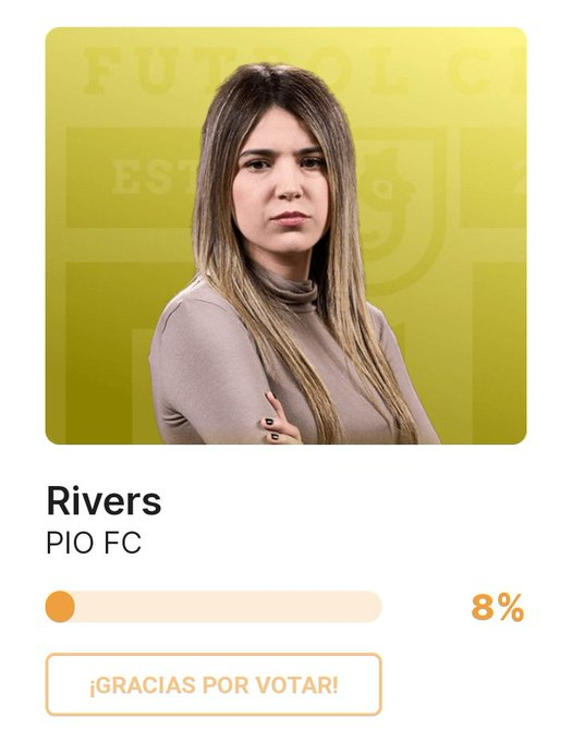 Itsadriangg's tweet photo. Voten a rivers de mejor presidenta de la kings league, den rt para que llegue a mas pollitos

https://t.co/i5rklIzBuH https://t.co/XDyp0U244n