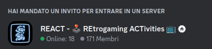 Nikoh77's tweet photo. REtrogaming ACTivities (aka REACT) è un #server #discord #italiano per amanti di #retrogaming #retrocomputing #misterfpga #amiga #commodore #c64 #atari #snes #nes #sega #gameboy #nintendo #crt #gamegear #dreamcast #PlayStation #xbox https://t.co/WKMO7nEEEo #buonasera #15luglio https://t.co/OjGUyN1Ynt