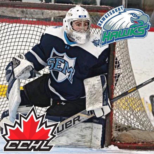 The Flock are proud to announce that we’ve signed Caleb Chabot for the upcoming season. 

Caleb will be a solid 1-2 punch between the pipes with <a href="/DimitriPelekos/">Dimitri Pelekos</a>. 

Welcome to the Hawks, Caleb! #FearTheFlock <a href="/TheCCHL/">The CCHL</a>