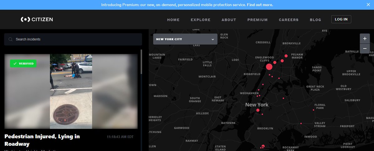 AllForOsint's tweet photo. Hey 🕵️♂️#OSINT🕵️♀️ 👀, Citizen Map provides safety alerts in real time, especially shooting incidents in major U.S. cities. #USA #shooting #US #Map #maps #livemap
https://t.co/ygQTyn3SEX https://t.co/6uYo9KnHz8