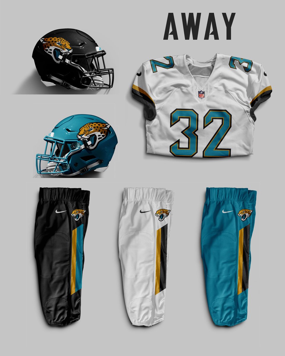 camwdesigns's tweet photo. Gridiron Revamp 1/8 Jacksonville Jaguars

As a Duval native I found it fit to start off with my Jags.

My concept is essentially what I had envisioned as bridging the gap between “Return of Tradition” and keeping things simplified and modern.

Who should be next? https://t.co/Y5HkfAGvSc