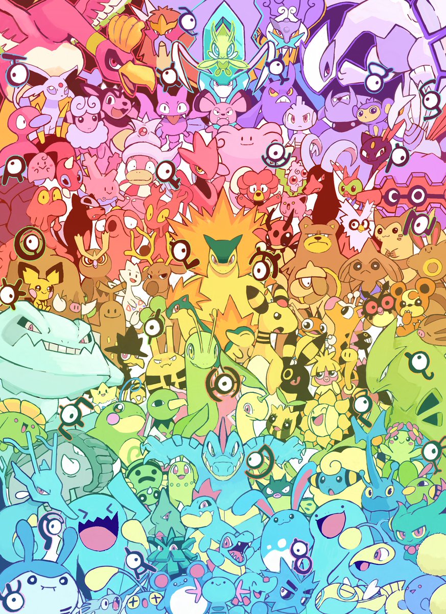 'Its a whole new world we live in! Doodoodo do do doo' I drew all the Gen 2 pokemon!!