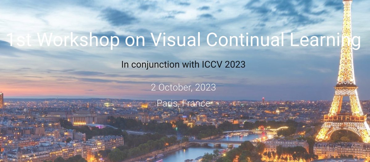 Congratulations to everyone with #ICCV papers accepted. If your papers got unlucky, remember you can still submit them to our #ICCV workshop on Visual Continual Learning wvcl.vis.xyz/cfp Deadline is July 20!