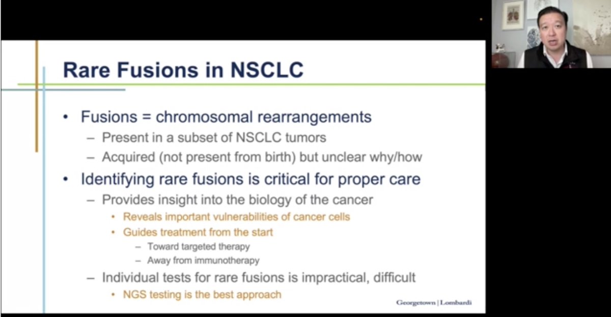Key message from @StephenVLiu during the Targeted Therapies Forum 2023 @cancerGRACE: 'Identifying rare fusions is critical for proper care! NGS is the best approach.'