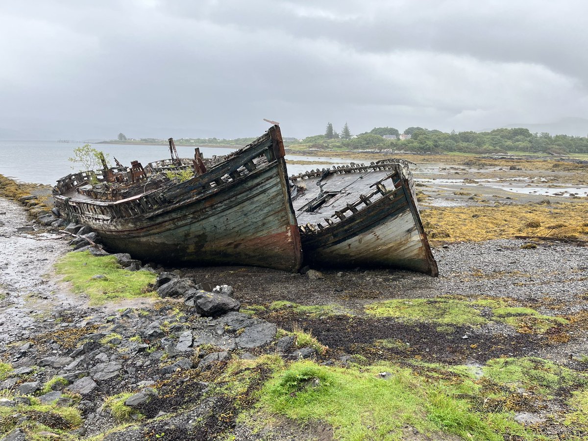 Back from a fun/character building six nights on Mull and Oban with trips to Iona and Staffa. Got both sunburned and soaked to the skin. But <a href="/jellycat72/">Nikki McGregor</a>, me and the kids survived. Just. 😬