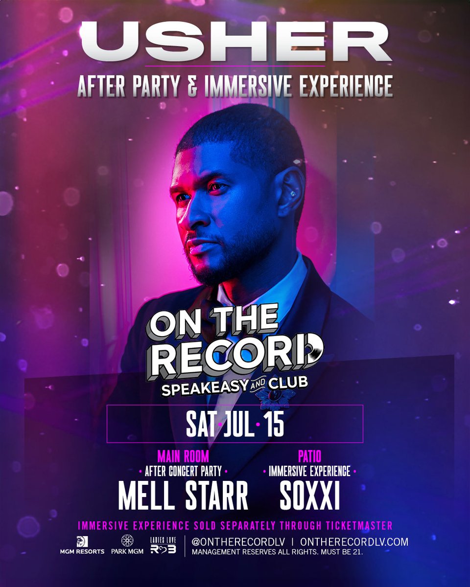 SAT @parkmgm for @usher's after party with @djmellstarr + @soxximusic 🎉: spr.ly/6010PzfCs