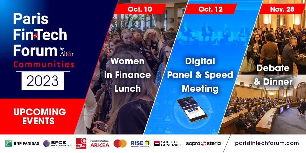 ParisFinForum's tweet photo. #PFF23 Communities continue with #exclusive #digital content, online #networking and incredible side events. Click on the link below to find out more about this amazing program: https://t.co/qmVFb6lP1K
cc @SopraSteria https://t.co/Az3INJIPtG