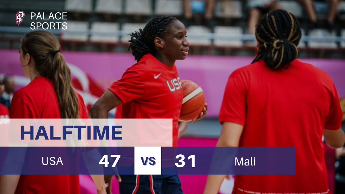 The US u19 women’s team is in control at the half of their first group stage action 🇺🇸

Kiki Rice 8 PTS 4 REB
Madison Booker 6 PTS 3-3 FG
Talana Lepolo 6 PTS 3 REB
Chloe Kitts 6 PTS 4 REB

@kiki_rice0 @MaddiewitdaB_ @LepoloTalana @chloe1kitts 

#USABWU19 #FIBAU19