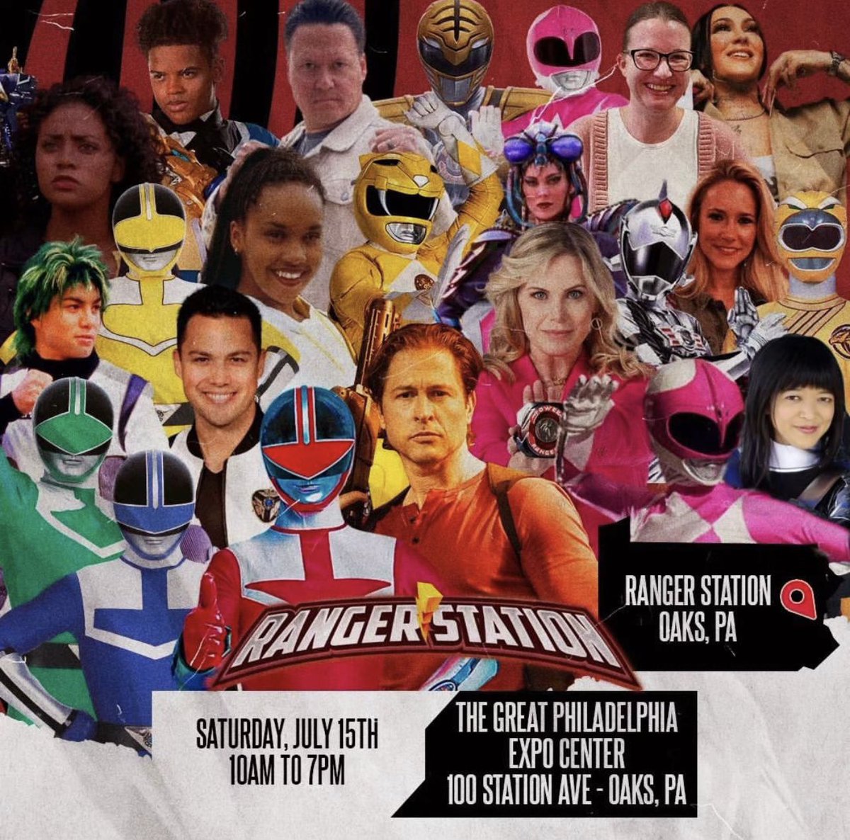 All set up and live at #GoGoRangerStation !!!
 If you’re in the Philadelphia area swing on by. Details below!!! #PowerRangers