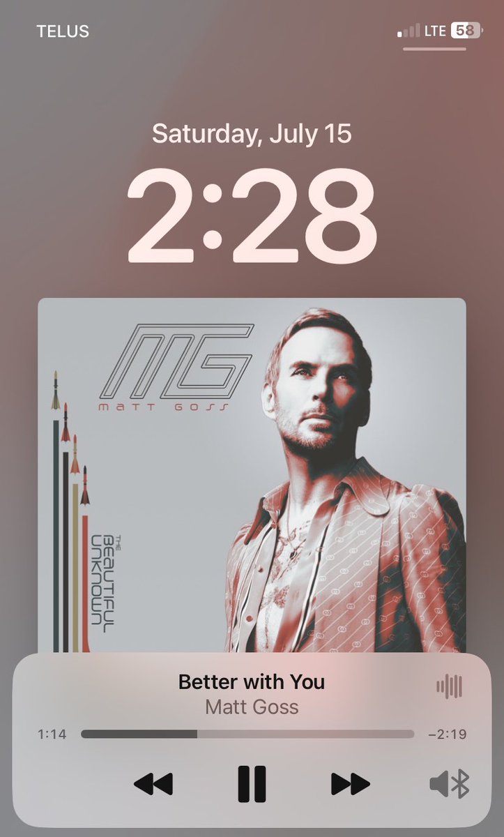 mjrowe28's tweet image. Out for my daily walk listing to @mattgoss  @TeamMattGoss and one of my favourite songs. #betterwithyou #mattgoss