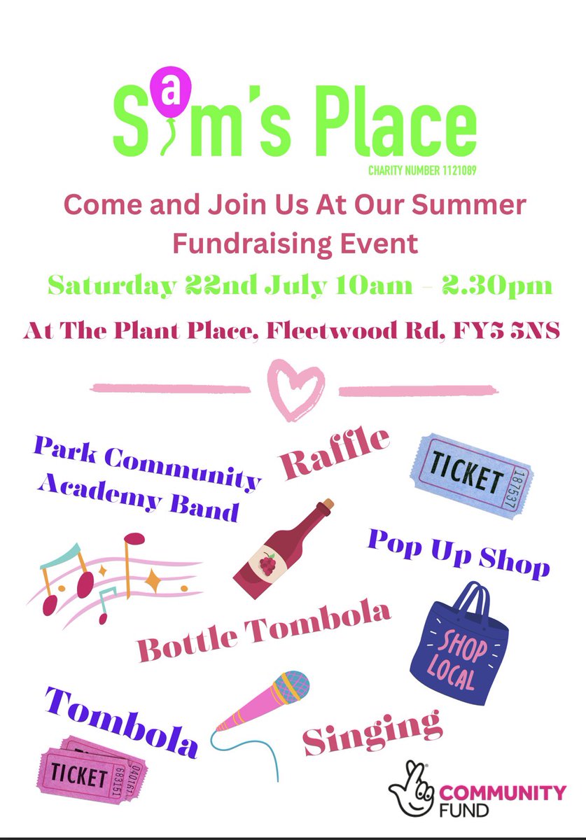Keith Berry (@keith_berry1) on Twitter photo Just a week to go before <a href="/SamsPlace231/">Samβs Place</a> summer fundraiser! Lots of attractions including
#pcaamazingbrassband
Samβs Place provides a warm & friendly social network for differently able young people in Blackpool & much needed support for their parents/carers <a href="/Highfurlong/">Highfurlong School</a> <a href="/PCAOracle/">Oracle Sixth Form - PCA</a> Just a week to go before <a href="/SamsPlace231/">Samβs Place</a> summer fundraiser! Lots of attractions including
#pcaamazingbrassband
Samβs Place provides a warm & friendly social network for differently able young people in Blackpool & much needed support for their parents/carers <a href="/Highfurlong/">Highfurlong School</a> <a href="/PCAOracle/">Oracle Sixth Form - PCA</a>