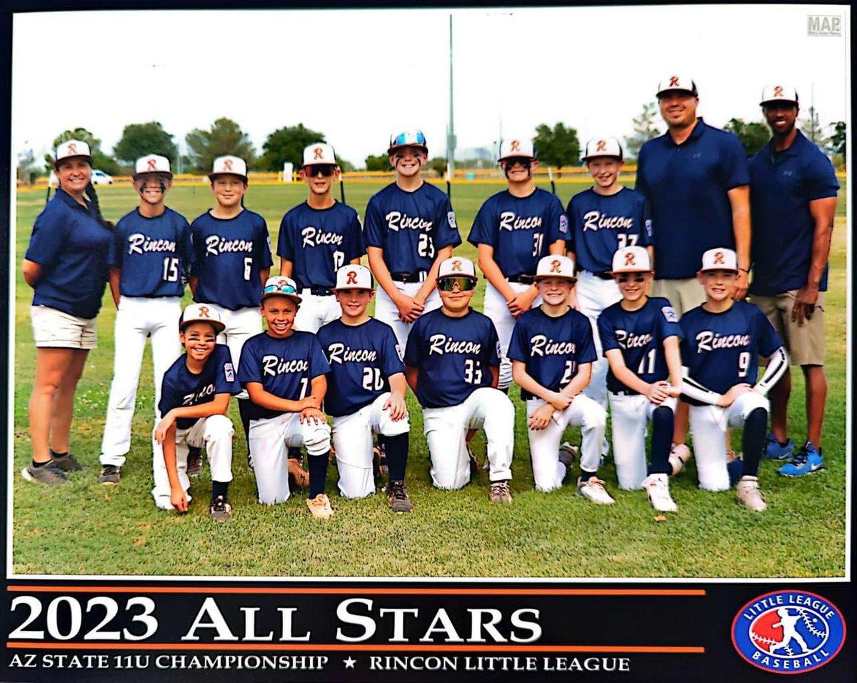 Wildcats1290's tweet photo. BIG BIG: #LittleLeague Baseball Minors (9-11) division State game tonight in #SierraVista between (D8) #Nogales (3-0) and (D12) #Rincon (3-0).

First pitch 5 p.m. at Stone Sports Complex. https://t.co/xU6jL88EEK
