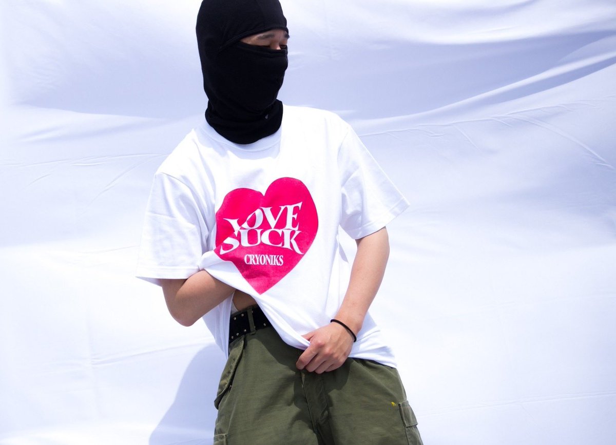 Cryoniks1's tweet photo. CRYONIKS
Merchandise
"LOVE SUCK" Cap
BLACK / FREE
¥3,000
"LOVE SUCK" Tee
WHITE / L , XL
¥3,000
3枚目:172cm / Lサイズ
4枚目:177cm / XLサイズ
※製法上、プリントに多少のズレやかすれがございますがご了承ください
#CRYONIKS
#LOVESUCK https://t.co/ofHt07M1lh