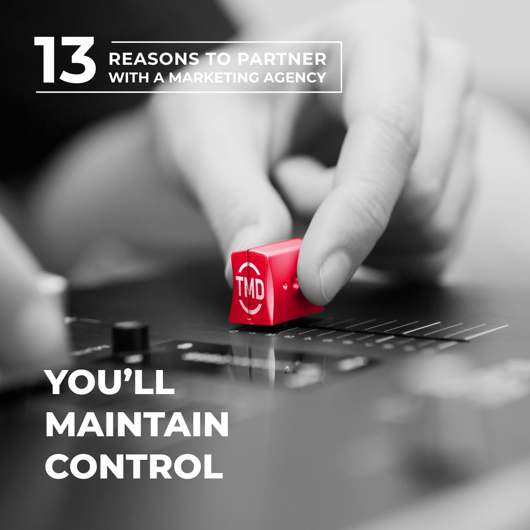 Reason #8 to partner with a #marketing agency: You'll steer the ship and maintain complete #control across your marketing efforts while we support you behind-the-scenes. You can be as involved as you want, but we won't move anything forward without your consent. 🫡 🚢