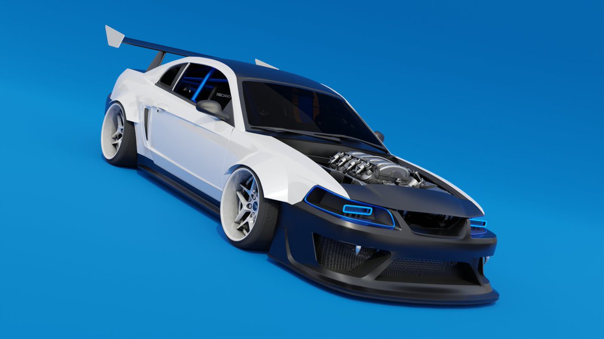 ikhimaz's tweet photo. Naked Cobra.
Customization of the Ford Mustang from 2001 by me.
#3dcg #3d #automotivevisualization #vehicle #car #automotive #blender3d #b3d https://t.co/7Cy6UO5nie