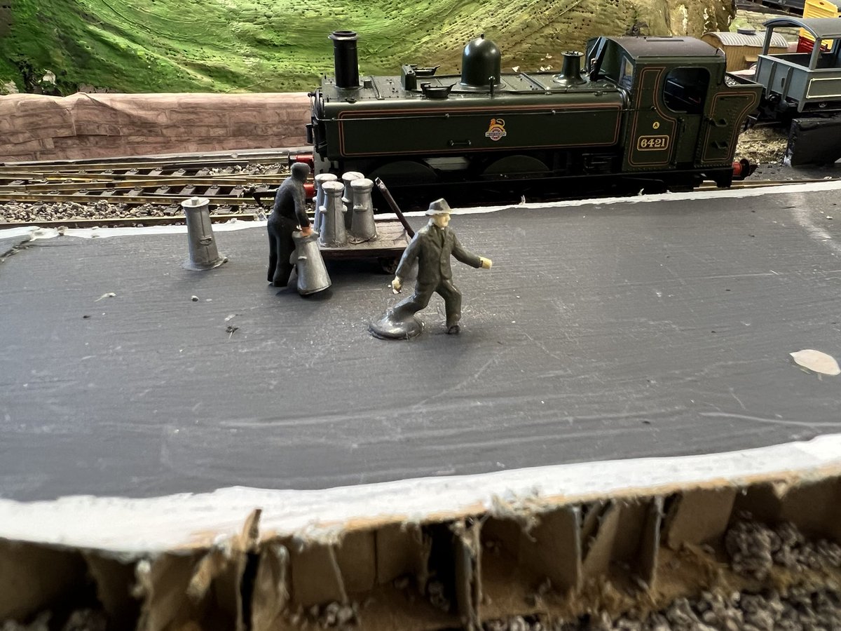 Is that milk he’s stepped in?