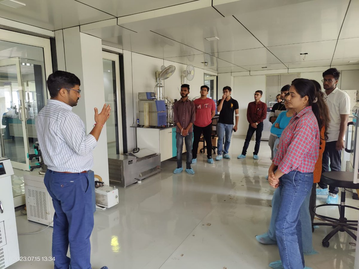 65 students and three faculty members from School of Applied Sciences &amp; Technology-GTU visited GBRC today. Members of the GBRC explained them to the cutting-edge research facilities.

<a href="/vnehra/">Vijay Nehra</a>
<a href="/ChaitanyaGJoshi/">Chaitanya Joshi</a>
<a href="/GujBiotechUni/">Gujarat Biotechnology University</a>