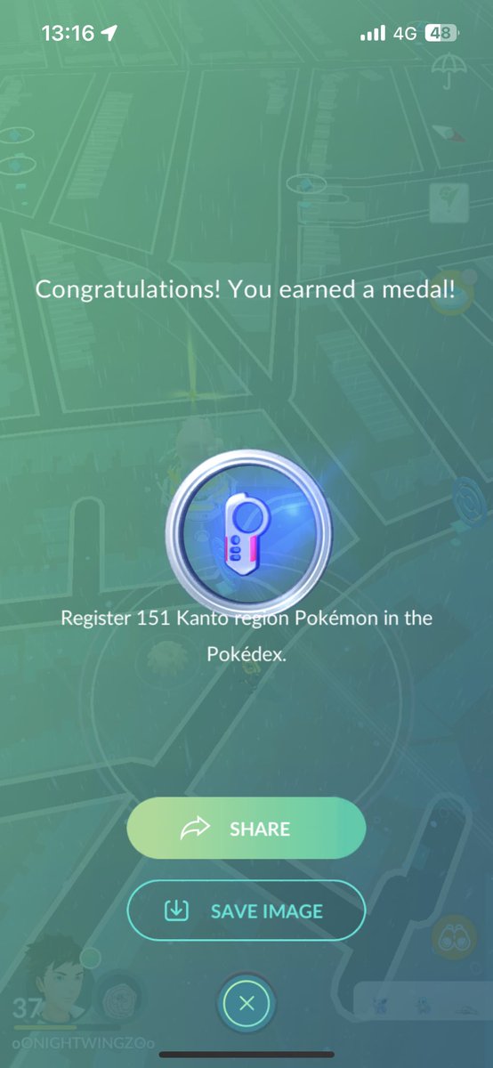 CoreyCHaynes's tweet photo. After just over 7 years I’ve finally done it 😁
#PokemonGO #PokemonGOfriends #PokemonGOCommunity #PokemonGOApp https://t.co/UyAGKUuxfN