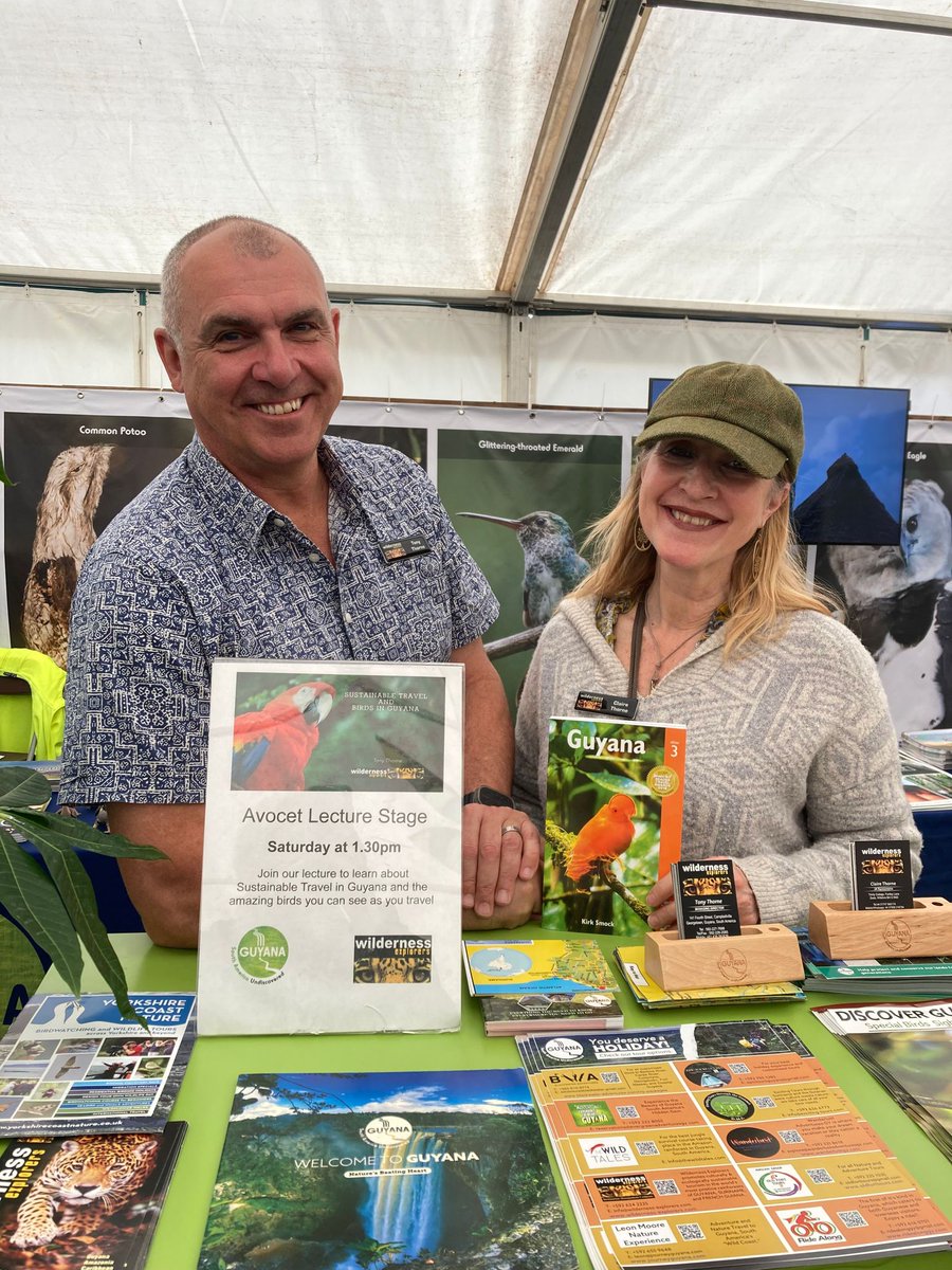 BradtGuides's tweet photo. Here at @GlobalBirdfair you can win a signed copy of our Guyana guide - go to the Guyana stand to find out more! https://t.co/RJ9XXg0uZV