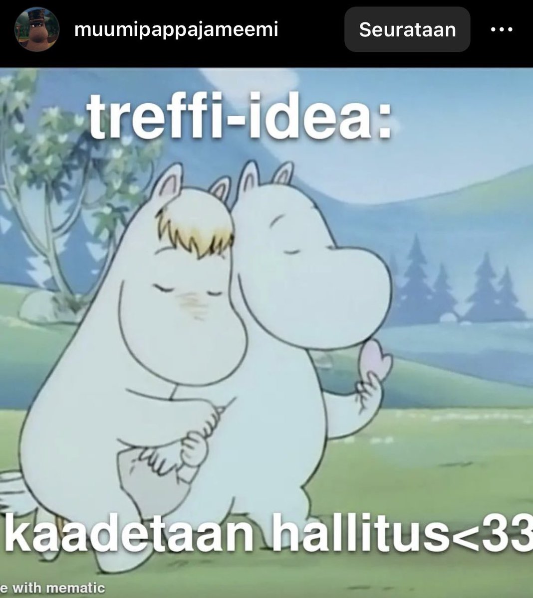 kuusisto_heidi's tweet photo. Kuka ois mun deitti?
🥺👉👈
#treffit #KaadetaanHallitus #Nollatoleranssi #RasistitUlosHallituksesta #FCKNZS https://t.co/abmp4PvgJg