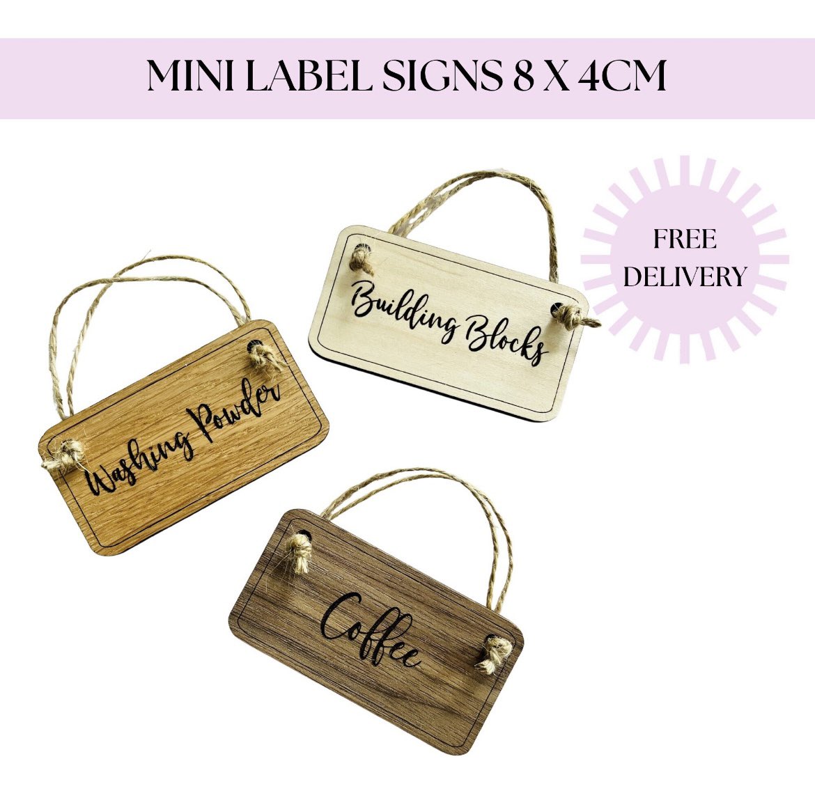 PrettyFlamingoD's tweet photo. @JaneyGodley Thanks so much!
I make lots of wooden creations like these mini label signs at https://t.co/bfr1W1PamH. https://t.co/R2tTS2coGG