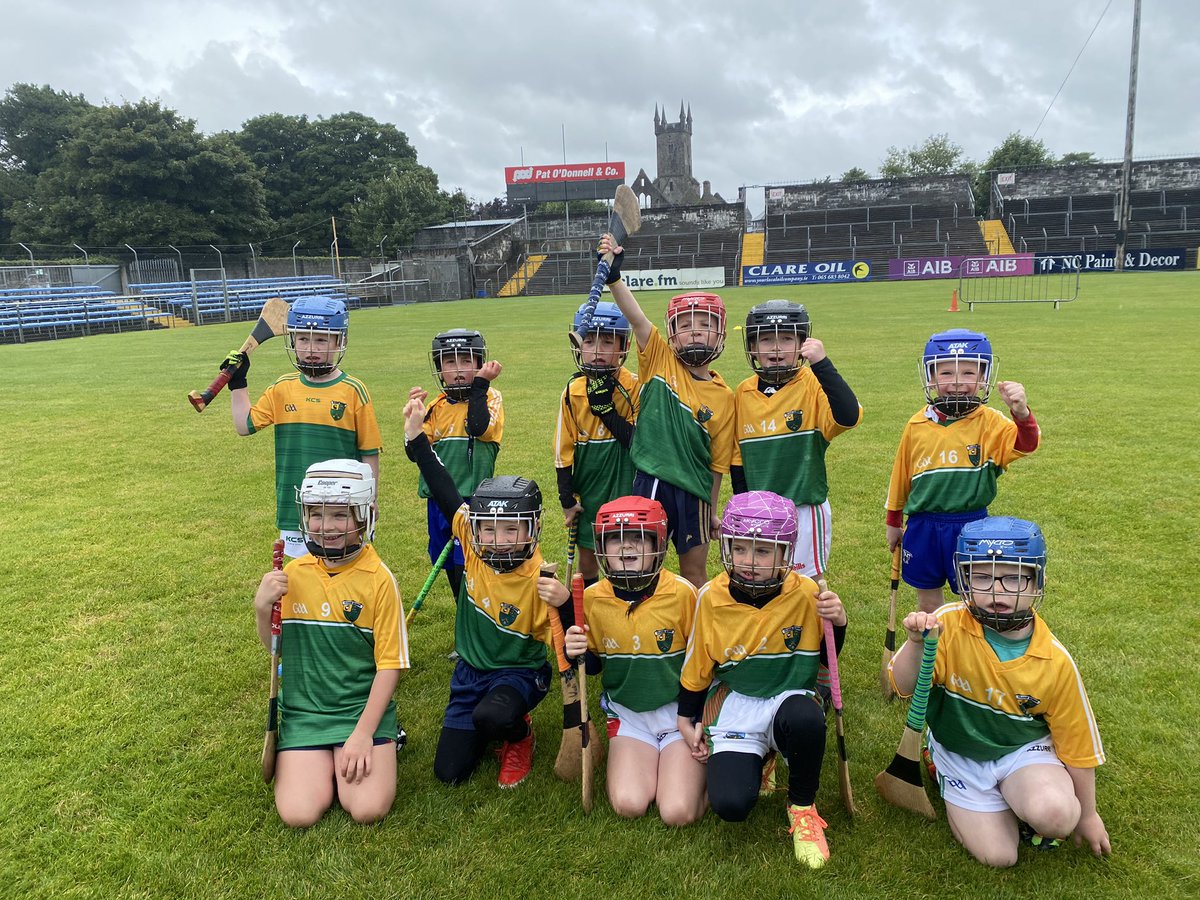 DLynchSport's tweet photo. A mighty mornings hurling in Cusack Park for the stars of the future. Credit to @HurlingUnderage, @MichealGDAClare, @Hurlingcoach & crew for organising it. Brilliant for these young people to get to play in their county grounds #BannerRising https://t.co/0XpPeuqdCH