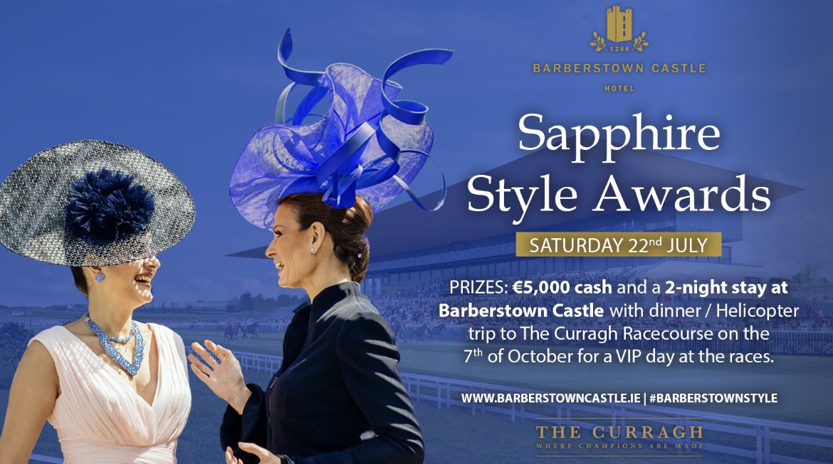 Barberstown's tweet image. ✨Just one week to go! ⏳This time next week we will be selecting the Barberstown Castle Sapphire Style Award winner 💎

Our Judges will be eager to find some Classic Elegance with a hint of blue 🔷
 It’s going to be a great day 💃😎

#BarberstownStyle