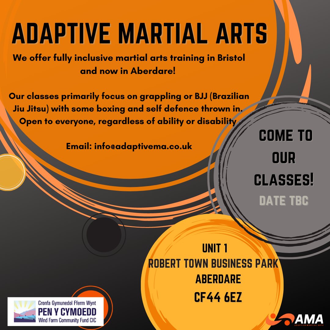 Adaptive_MA's tweet image. So excited for this! Dates to confirmed. #martialarts #adaptive #bjj #aberdare #southwales