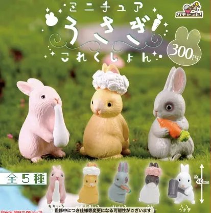 『ミニチュアうさぎこれくしょん』8月発売予定。 
gacha.o0o0.jp/gp/archives/16…