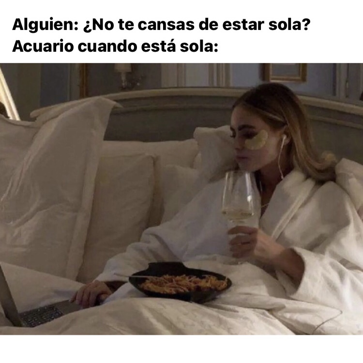 Mejor sola que mal acompañada 🤣 #acuario #horoscoponegro