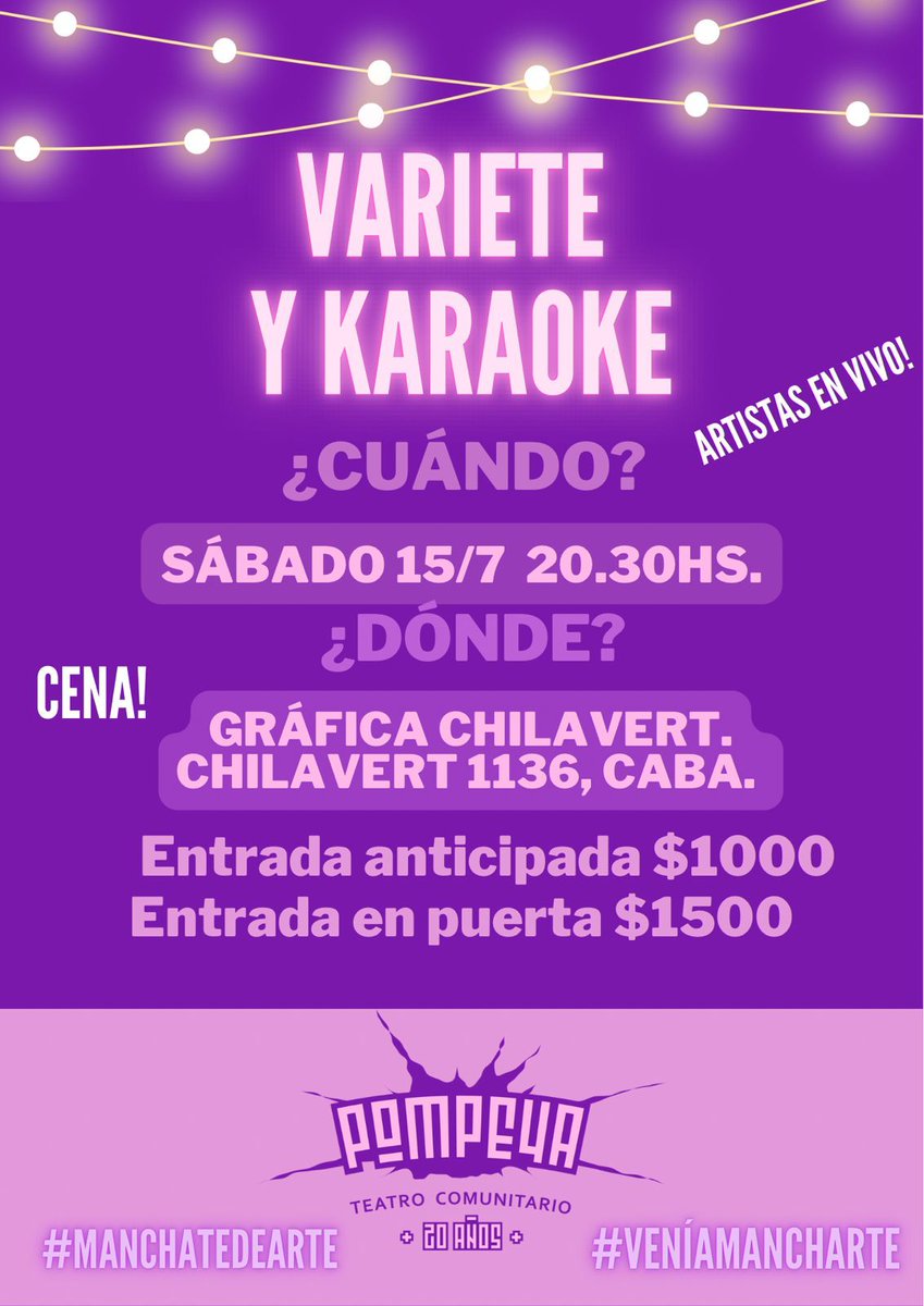 tcpompeya's tweet photo. Hoy estamos de fiesta!!!
Vení a festejar con nosotrxs! https://t.co/QuByTu2SdM