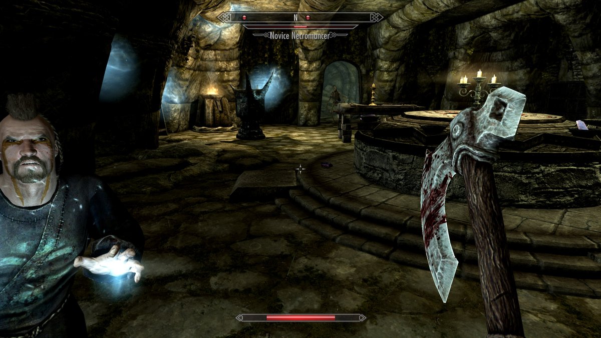 muzboz's tweet photo. Finally got into the Skyrim Creation Kit! Lots to learn from it. Here's a few screenshots of my first level that actually has a basic pass of everything in it. Still rough! #ScreenshotSaturday #Skyrim #LevelDesign #GameDev #SecretKeep https://t.co/DX74OVvR4Z