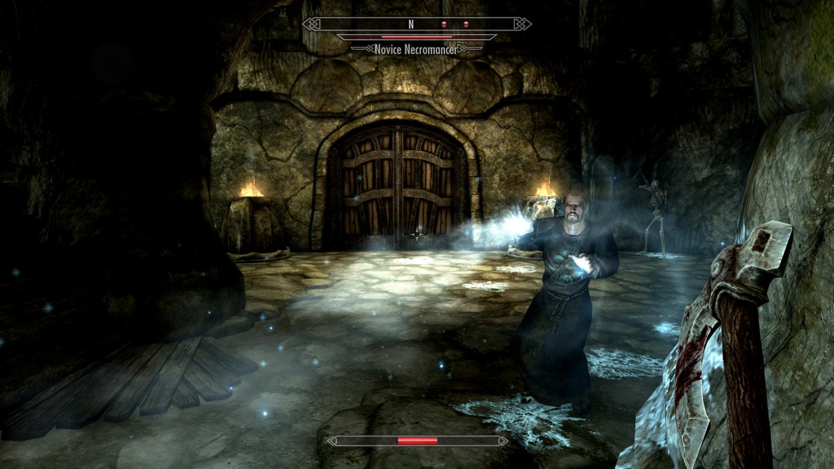 muzboz's tweet photo. Finally got into the Skyrim Creation Kit! Lots to learn from it. Here's a few screenshots of my first level that actually has a basic pass of everything in it. Still rough! #ScreenshotSaturday #Skyrim #LevelDesign #GameDev #SecretKeep https://t.co/DX74OVvR4Z