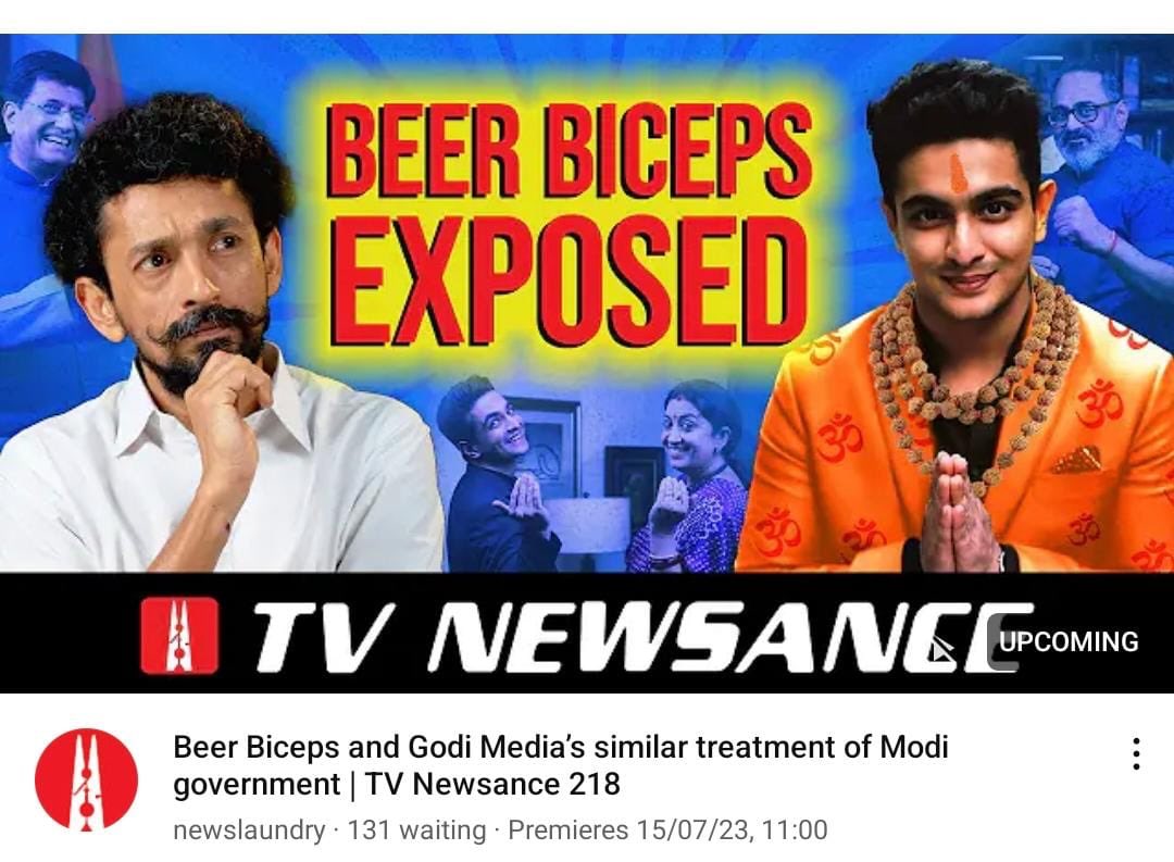 Iyervval's tweet photo. LOL. Good job @BeerBicepsGuy. You’ve rattled Omidyar’s local midget. All the rabid Jihadist rearguard coming out - self certifying themselves. https://t.co/vxNF2lluhk