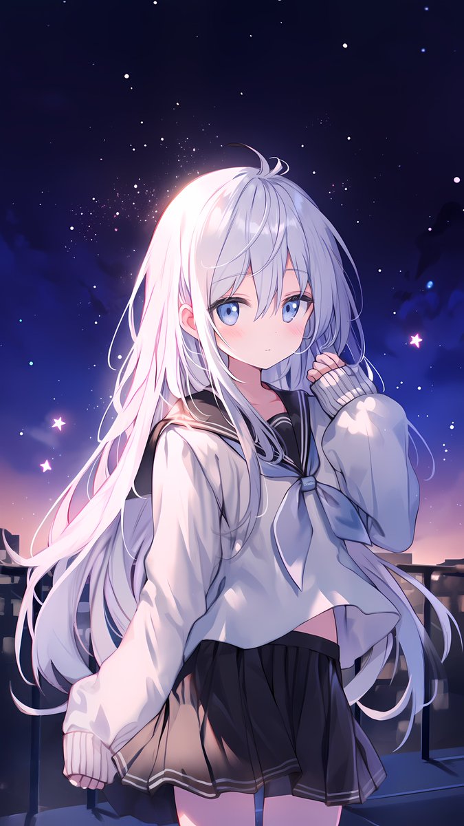 stella221125's tweet photo. 制服少女と星空
#AIart #AIイラスト #AIイラスト好きさんと繋がりたい #AI術師さんと繋がりたい #nijijourney https://t.co/Tyx1rhv9xn