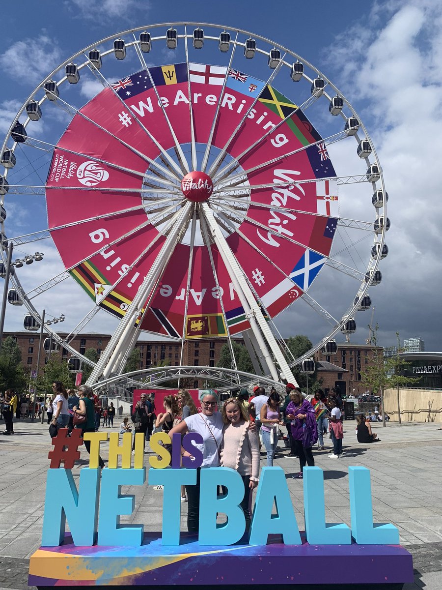 oneofeight_4's tweet photo. First netball World Cup with the niece….as if was 4 years ago! Prep for the next one now! #netballchaos https://t.co/rfnuItDReo