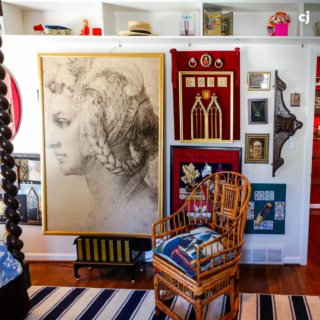 The home of former interior design instructor Rick Morehead is bursting with one-of-a-kind #artwork and unique #antiques. The pieces are a curated collection from his recent travels.

See more of his awesome home: rb.gy/jj9om

📝: <a href="/LennieOmalza/">Lennie Omalza</a>
📷: <a href="/mattstonephotog/">Matt Stone</a>