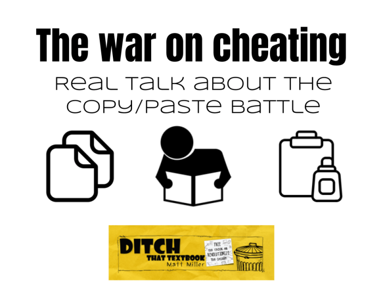 The war on cheating: Real talk about the copy/paste battle

ditchthattextbook.com/the-war-on-che…

#ditchbook