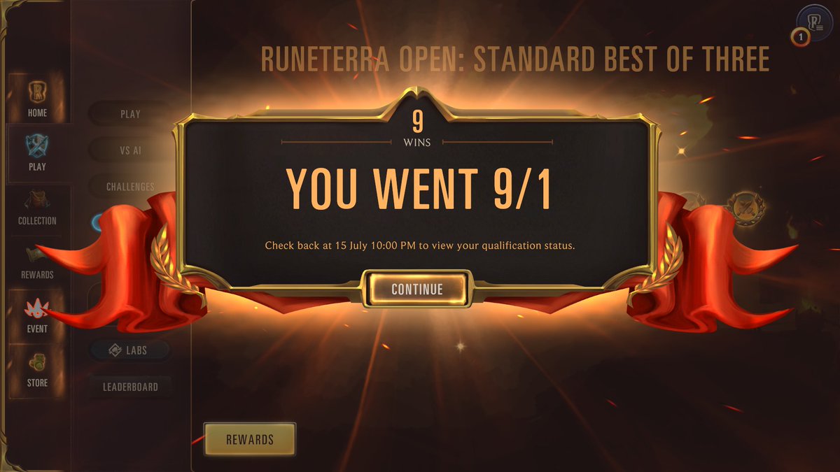 Let's goo, made it in the worst tournament meta in LoR history nothing can stop me now