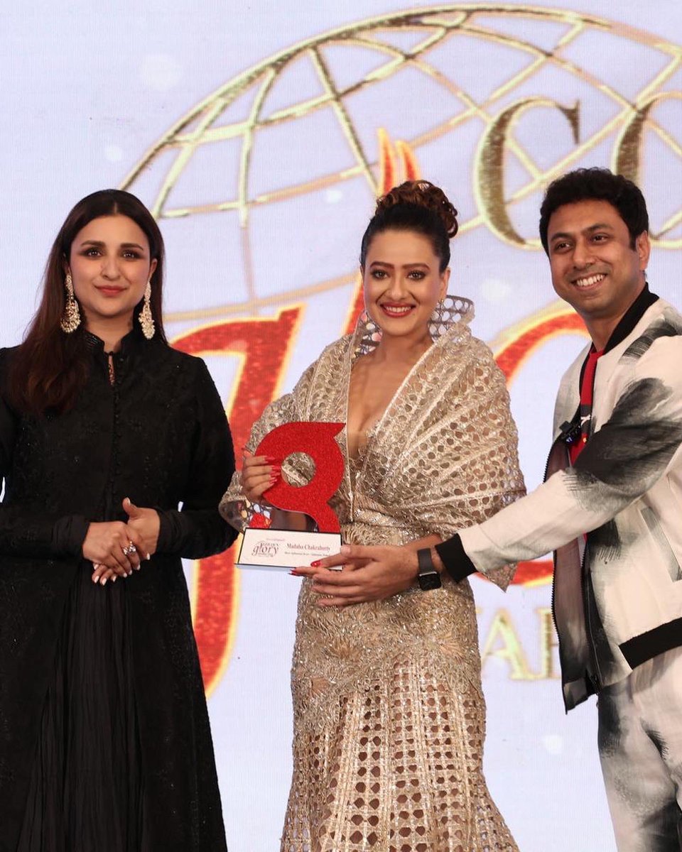 brands_impact's tweet photo. @madalsasharma awarded as the "Most Influential Actor - Television (Female)" at the Bollywood Edition of Golden Glory Awards 2023 presented by Brands Impact✨🔥 
.
.
.
.
@_AnkitaSingh @AmolMonga 

#goldengloryawards2023 #gga2023 #brandsimpact https://t.co/6oQp8IwGC1